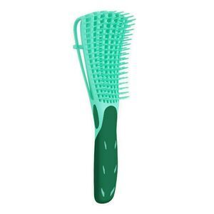 Detangler Hair Brush EZ Anti-Static Scalp Comb Salon Styling‎ Tool Green